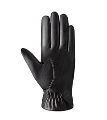 Gym Gloves Women,Winter Fashion Leather Gloves for Women, Touch Screen Plush Lined Outdoor Windproof Warm Suede Driving Dress Gloves -Black