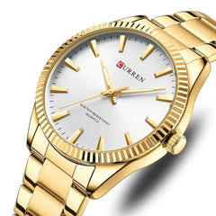 CURREN 8425 Fashion Design Stainless Steel Quartz Watches Casual Business Wrist Watches for Men Luminous Hands Clock