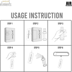 Involve® Elements Aqua Spray Air Perfume - Cool Marine Scent Car Air Freshener IELE01 Car Accessories Interior car perfumes and fresheners