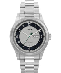 Timex TW2U99300 Waterbury Analogue Wrist Watch for Men, Silver