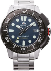 ORIENT Mechanical Sports Watch for men Metal Strap RA-AC0L07L00B, Blue