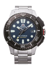 ORIENT Mechanical Sports Watch for men Metal Strap RA-AC0L07L00B, Blue