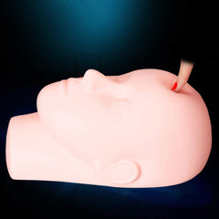 Poppyae Beauty Make Up Eyelash Practice Manikin Pro Massage Makeup Training Cosmetology Mannequin Doll Face Head Model