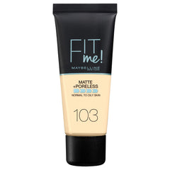 Maybelline New York Fit me! Matte & Poreless Make-up Nr. 103 Pure Ivory, 30 ml