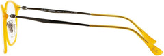 Ray-Ban RX7051-5519 Eyeglasses Yellow Gunmetal 47mm, Yellow Gunmetal, 47 mm