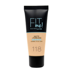 Maybelline New York Fit Me Matte & Poreless Foundation 118 Light Beige 30ml