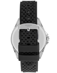 Lee Cooper Men's Quartz Movement Watch, Analog Display and Silicone Strap - LC07361.391, Black