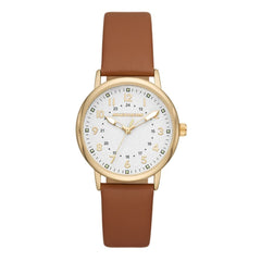 Skechers Women's Watch and Stackable Bracelet Gift Set - Glyndon Cognac
