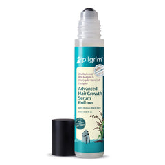 Pilgrim 3% Redensyl, 4% Anagain Advanced Hair Growth Serum Roll-on for Scalp with Korean Black Rice & Rosemary | Control Fall, Stimulate Regrowth, Increase Density | For Women & Men (25ml)