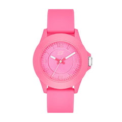 Skechers Women's Rosencrans Mid Quartz Plastic and Silicone Casual Sports Watch - Pink