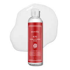 Secret Key Rose Floral Softening Toner 248ml - For Sensitive, Dry, Delicate or Easily Irritated Skin, Soothes & Calms, No Chemical Preservatives