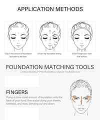 Matte Liquid Concealer Foundation New Formula Full Coverage Foundation Natural Moisturising Makeup Base Cream Smooth Long-Lasting Waterproof Oil Free Concealer Foundation 30 g (103 Warm Peach)