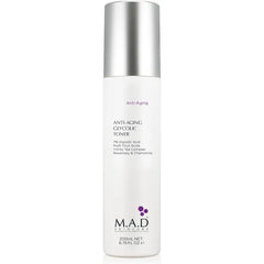 M.A.D Skincare Anti-Aging Glycolic Toner w/Multi Fruit Acids, 6.75 Fl oz