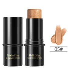 NIKITA.VIVI - Shimmer Stick Makeup Highlighter | Shimmer Cream Powder, Lasting Glow Finish Foundation Stick | Highlighter & Bronzer Pen, Face Brightens & Shades Pencil | Face Series | 6g (#05)