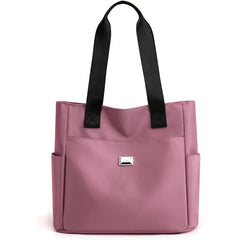Miurixo Lightweight Waterproof Nylon Shoulder Bag for Women , Large Capacity Tote for Gym and work