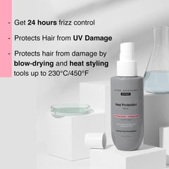 Bare Anatomy Heat Protection Spray Serum| Controls Frizz for up to 24 Hrs | Vitamin E, Pea Protein & Veg Keratin Enriched | Paraben Free | For Women & Men | Vegan |230 °C Heat Protection 150 ml