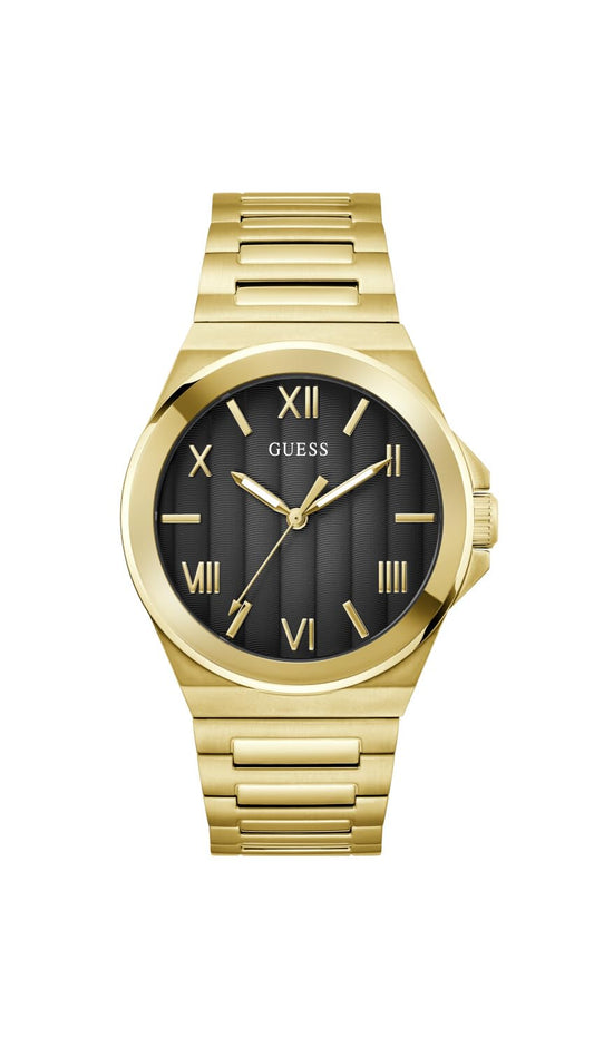 GUESS BR GLD CS W/P GLD TR/TEXTURED GRADIENT GREY & BLK DL/BR/P GLD BRCT