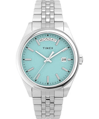 Timex Women's Analogue Quartz Watch with Stainless Steel Strap TW2V68400, Silver, bracelet