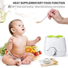 Mcrine Baby Bottle Warmer, Steam Sterilizer & Baby Food Heater, 3-in-1 with Evenly Warming Breast Milk or Formula, Accurate Temperature Control, Bottle Brush and Tongs Included