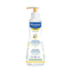 Mustela Baby Nourishing Cleansing Gel β Hair & Body Wash for Dry Skin - with Natural Avocado, Cold Cream & Beeswax - 300ML
