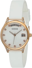 Guess Mini Aura GW0356L3 Ladies White Dial White Silicone Strap