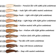 Matte Oil Control Concealer Foundation Cream,PHOERA New 30ml Long Lasting Waterproof Matte Liquid Foundation (104 Buff Beige)