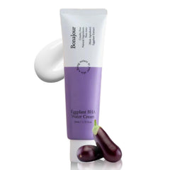 BONAJOUR Eggplant Daily BHA Moisturising Cream - Salicylic Acid Gentle Exfoliating Anti-Acne treatment Natural Moisturizer - 1.7 fl. oz