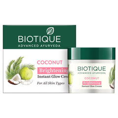 Biotique Bio Coconut Whitening and Brightening Cream for All Skin Types - 50g