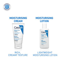 CeraVe Moisturizing Cream | 48H Body and Face Moisturizer for Dry to Very Dry Skin with Hyaluronic Acid and Ceramides | Fragrance Free | 1.69Oz, 50 ML