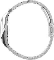 Timex Women's Analogue Quartz Watch with Stainless Steel Strap TW2V68400, Silver, bracelet