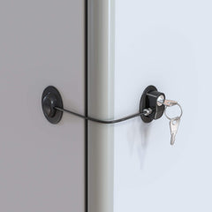HavenHause Pack of 2 Refrigerator Fridge Lock - Child Safety Lock for Freezer, Cabinet, Drawers, Door - Black by