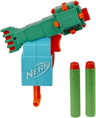 Nerf MicroShots Minecraft Guardian Mini Blaster, Minecraft Guardian Mob Design, Includes 2 Official Nerf Elite Darts, Multicolor