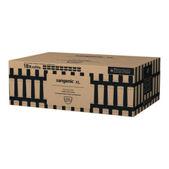 Tommee Tippee Twist & Click Sangenic XL Nappy Bin Refill Cassettes, Sustainably Sourced Antibacterial GREENFILM, Pack of 18