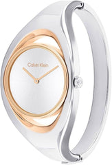 Calvin Klein CK ELATION Women's Watch, Analog - Silver Gold / Silver
