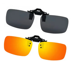 Joopin 2 Pairs Polarized Clip On Sunglasses Over Eyeglasses for Men Women UV Protection