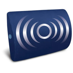 Health Touch Memory Foam Massaging Lumbar Support, Back Vibration Massage for Blue Color
