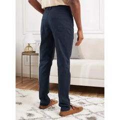 MAX FASHION Skinny Fit Plain Jeans with Pocket Detail and Belt Loops-Blue