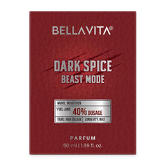 BELLAVITA Dark Spice Parfum 50ml | Perfume for Man |Beast Mode | 40% Oil Concentration | Spicy & Musky Scent | Premium Perfume for Men