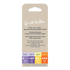 Tommee Tippee Closer To Nature Teats, Fast Flow X 2 Clear, Tt42212442, 6 Month +