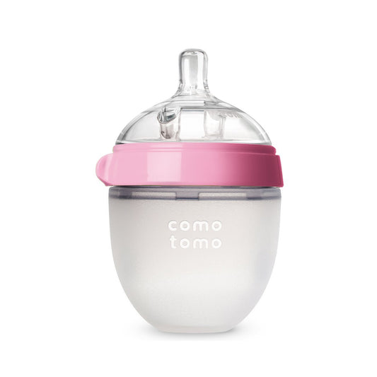 Comotomo Soft Hygienic Silicone Natural Feel Baby Bottle - Pink