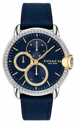 COACH ARDEN WOMEN's NAVY DIAL WATCH - 14503734, NAVY, strap