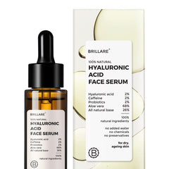 BRILLARE 2% Hyaluronic Acid Serum, Anti-ageing & Fine Lines, Intense Hydration, 100% Natural Face Serum, Long Lasting Hydration with Rich Nourishment, 30ml