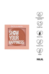 Pastel | Blush powder for face | Show Your Happiness Blush | Lightweight, Smooth, Blendable, Long-lasting - 204 (Polite)