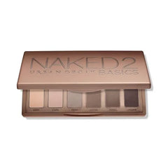 URBAN DECAY Naked 2 Basics Mini Eyeshadow Palette 6 Matte Nude Shadows, Multi Use Powder for Eye, Contour, or Brows, Ultra-Blendable Cool Tone Neutrals, Long lasting Wear, Travel Makeup with Mirror