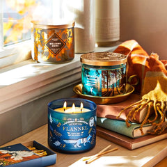 Bath And Body Works White Barn Midnight Blue Citrus Scented 3-Wick Candle 411g with Essential Oil
