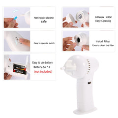 Anself Bundle Of 2, Anself Ear Vacuum Cleaner Electronic Ear Cleaner Ear Wax Remove Wax Vac Removes Wax Safely