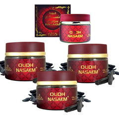 Nabeel Perfumes Oudh Nasaem Incense (60g) - Pack of 4