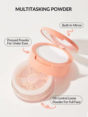 Shiglam InstaReady Double-Duty Setting Powder for Face and Under Eyes - Bisque