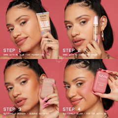 NYX Professional Makeup Buttermelt Blush, Powder Blush, up to 12 H Wear, Fade & Transfer Resistant, Getting Butta.