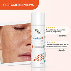 Fixderma Tranexamic Acid + 2% Kojic Acid + 1% Arbutin SKARFIX -TX Face Cream | Pigmentation Removal Cream | Kojic Acid Cream | Uneven Skin Tone - 30 gm